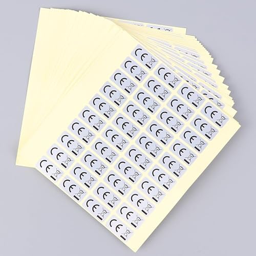 1000PCS Europa Union Standard CE Mülleim Label WEEE Recycling Logo Transparent Selbst klebend CE Aufkleber 1000PCS von SUMKTO