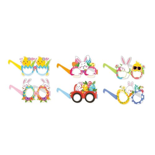 SUMMITDRAGON 6pcs Lustige Party Brillen Papier Brillen Für Kinder Und Erwachsene Foto Requisiten Handgefertigte Brillenzubehör Accessoires von SUMMITDRAGON