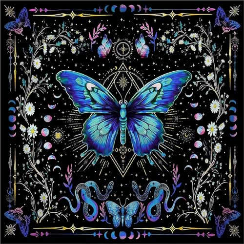 SUMMITDRAGON Divinationen Tischdecke Schmetterling Astrologys Tarotkarten Tischdecke Altars Stoff Göttlichkeit Brettspiel Accessoire SUMMITDRAGON Divinationen Tischdecke Schmetterling Astrologys Tarotkarten Tischdecke Altars Stoff Göttlichkeit Brettspiel Accessoire von SUMMITDRAGON