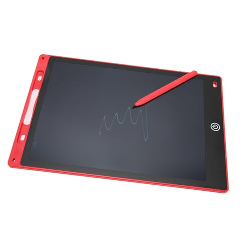 12-Zoll-Farbbildschirm-LCD-Schreibtablett, Druckempfindliches Doodle-Pad für, Zeichenbrett, Stifthalter, Mädchen, Jungen, Kleinkindspielzeug (Rot) von SUNGOOYUE