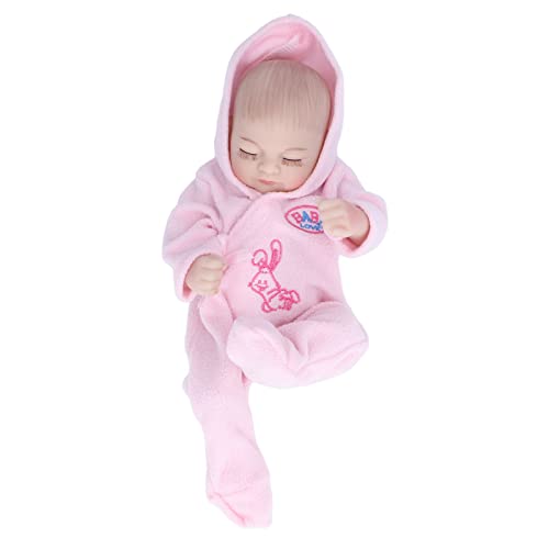 SUNGOOYUE 10 Zoll Lebensechte Wiedergeborene Puppen aus Weichem Silikon mit Zarten Gesichtsdetails, Babypuppen-Spielzeug-Pyjama (10 Zoll großer rosafarbener Junge mit) von SUNGOOYUE