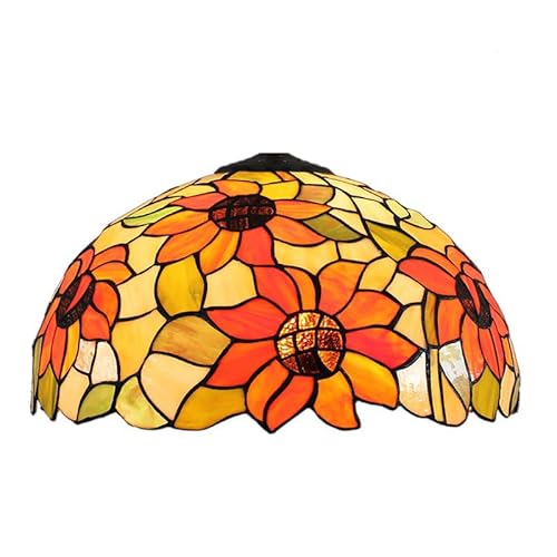 SUNMME 16 Zoll Tiffany Lampenschirm Sonnenblume Buntglas Lampenschirm Ersatz für Tischlampen Boden Deckenleuchte Hängeleuchte SUNMME 16 Zoll Tiffany Lampenschirm Sonnenblume Buntglas Lampenschirm Ersatz für Tischlampen Boden Deckenleuchte Hängeleuchte von SUNMME