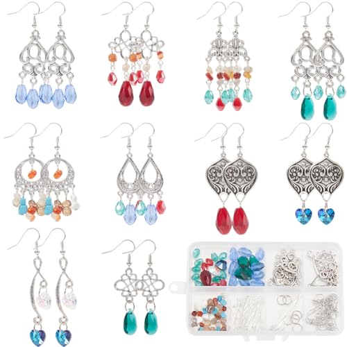 SUNNYCLUE 1 Box 10 Sets Boho Ohrring Bastelset Kronleuchter Ohrring Anhänger Tibet Stil Legierungsanhänger Vintage Bohemian Anhänger Glasperlen Für Schmuckherstellungssets DIY Ohrhänger Zubehör SUNNYCLUE 1 Box 10 Sets Boho Ohrring Bastelset Kronleuchter Ohrring Anhänger Tibet Stil Legierungsanhänger Vintage Bohemian Anhänger Glasperlen Für Schmuckherstellungssets DIY Ohrhänger Zubehör von SUNNYCLUE