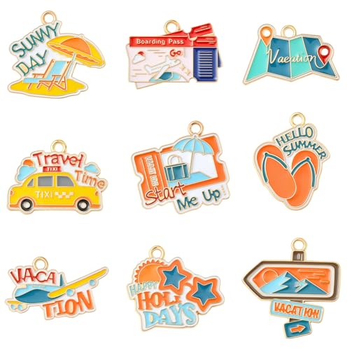 SUNNYCLUE 1 Box 18 Stück 9 Stile Emaille Reise Charms Reise Charms Großpackung Tibetische Metalllegierung Bunt Stern Strand Kamera Flugzeug Auto Reisende Anhänger Zur Schmuckherstellung Charms DIY Bas SUNNYCLUE 1 Box 18 Stück 9 Stile Emaille Reise Charms Reise Charms Großpackung Tibetische Metalllegierung Bunt Stern Strand Kamera Flugzeug Auto Reisende Anhänger Zur Schmuckherstellung Charms DIY Bas von SUNNYCLUE