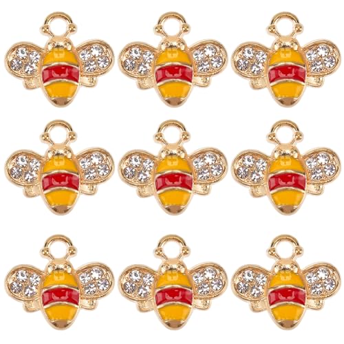 SUNNYCLUE 1 Box 40 Stück Bienen Kristall Anhänger Emaille Bienen Anhänger Metalllegierung Kleine Bienen Süße Gelbe Honigbienen Insekten Anhänger Zur Schmuckherstellung Halsketten Armbänder Ohrringe DI SUNNYCLUE 1 Box 40 Stück Bienen Kristall Anhänger Emaille Bienen Anhänger Metalllegierung Kleine Bienen Süße Gelbe Honigbienen Insekten Anhänger Zur Schmuckherstellung Halsketten Armbänder Ohrringe DI von SUNNYCLUE