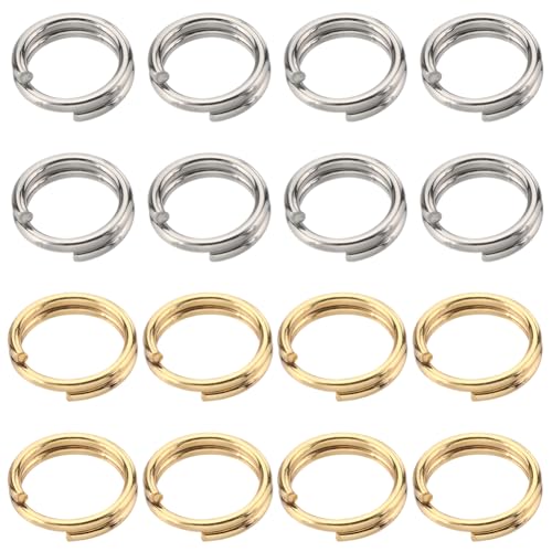 SUNNYCLUE 1 Box 400 Biegeringe Gold 304 Biegeringe Aus Edelstahl 5 mm Geteilte Biegeringe Doppelschleifen Biegering Verbindungsring Für Schmuckherstellung Zubehör DIY Ohrringe Armbänder Halsketten Kun von SUNNYCLUE