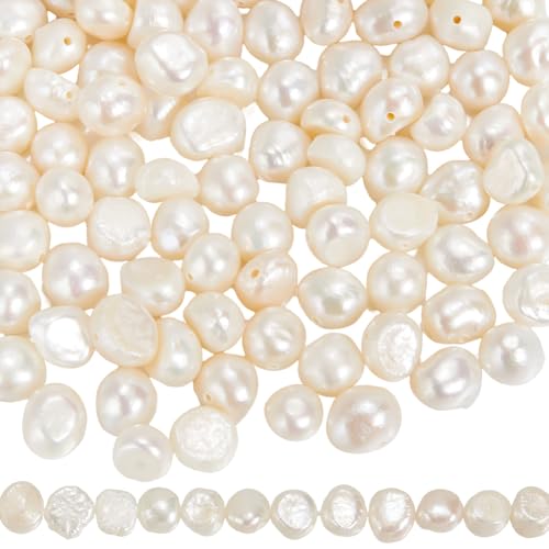 SUNNYCLUE 1 Box Ca 116 Stück 2 Stränge 6mm Süßwasserperlen Zuchtperlen Lose Natürliche Ungefärbte Weiße Ovale Unregelmäßig Geformte Lose Perlen Für Die Schmuckherstellung Basteln DIY Halsketten Armbä SUNNYCLUE 1 Box Ca 116 Stück 2 Stränge 6mm Süßwasserperlen Zuchtperlen Lose Natürliche Ungefärbte Weiße Ovale Unregelmäßig Geformte Lose Perlen Für Die Schmuckherstellung Basteln DIY Halsketten Armbä von SUNNYCLUE