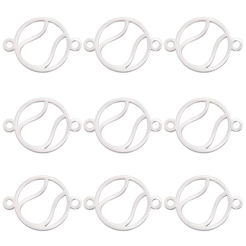 SUNNYCLUE 1 Box Mit 10 Tennis Charms Edelstahl Verbindungsstück Kleine Kugel Aus Metalllegierung Hohl Silberfarben Sport Anhänger Für Schmuckherstellung DIY Handwerk Halskette Armband Ohrring Team SUNNYCLUE 1 Box Mit 10 Tennis Charms Edelstahl Verbindungsstück Kleine Kugel Aus Metalllegierung Hohl Silberfarben Sport Anhänger Für Schmuckherstellung DIY Handwerk Halskette Armband Ohrring Team von SUNNYCLUE