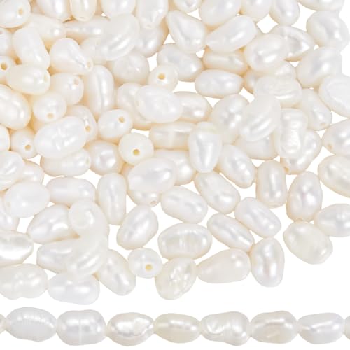 SUNNYCLUE 1 Box mit ca. 124 natürlichen Süßwasserperlen, Großpackung für Strand, Reis, Creme, Zuchtperlen, elfenbeinfarben, ovale Perlen für Schmuckherstellung, Bastelbedarf, Armband, Ohrringe SUNNYCLUE 1 Box mit ca. 124 natürlichen Süßwasserperlen, Großpackung für Strand, Reis, Creme, Zuchtperlen, elfenbeinfarben, ovale Perlen für Schmuckherstellung, Bastelbedarf, Armband, Ohrringe von SUNNYCLUE