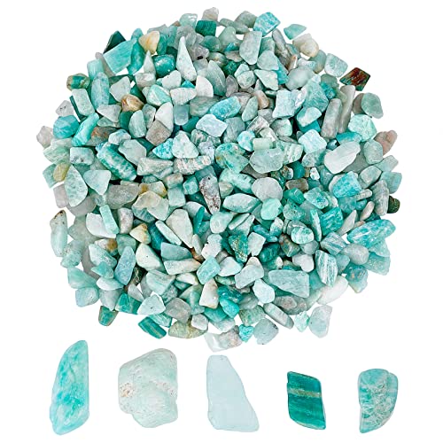 SUNNYCLUE 1 Schachtel 100 g Amazonit Chip Perlen Blau Unregelmäßig Edelsteine Heilkristall Kyanit Steine Charm Rock Perle Für Schmuckherstellung Basteln Chakra Dekor Armband Halskette Zubehör Zubehör von SUNNYCLUE