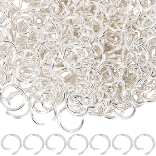 SUNNYCLUE 360 Stück Offener Biegering Silberne Spaltringe Masse 10mm Metall Eisen Runde Schlaufe Kreis 14mm Dick Verbindungsstück Öffner Armband Halskette Reparaturzubehör Für Schmuckherstellung SCHL SUNNYCLUE 360 Stück Offener Biegering Silberne Spaltringe Masse 10mm Metall Eisen Runde Schlaufe Kreis 14mm Dick Verbindungsstück Öffner Armband Halskette Reparaturzubehör Für Schmuckherstellung SCHL von SUNNYCLUE