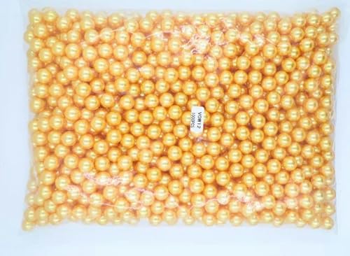 1,5/2/3/4/6/8/10/12 mm, mehrfarbig, ohne Loch, Acryl-Imitationsperlen, runde lose Perlen zur Schmuckherstellung, DIY-Zubehör, Topas, 1,5 mm, 10.000 Stück von SUOCMG