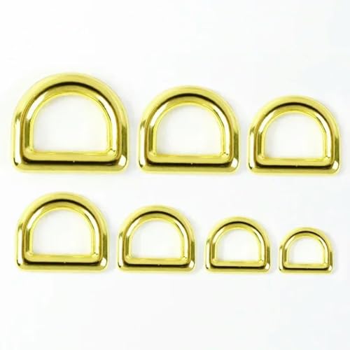 10 Stück 10–50 mm Außendurchmesser, Ring, Metallschnallen, Rucksackgurt, Gürtel, Hundehalsband, Gurtband, Verschluss, DIY, Lederhandwerk, Taschen, Zubehör-32 mm-KGold von SUOCMG