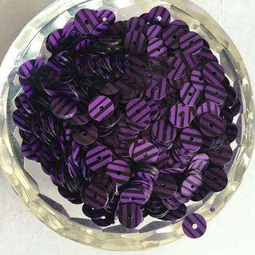 50 g (3500 Stück) 5 mm flache violette Holzmaserung, runde lose Pailletten, Paillette zum Aufnähen, für Hochzeitsbasteln, Dekoration, Scrapbook-Standard von SUOCMG