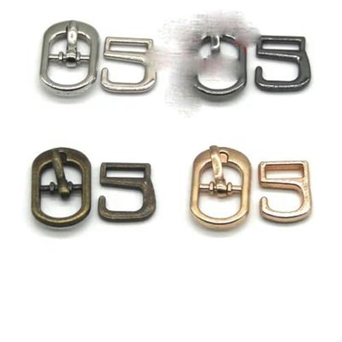 Sets Metallschnalle mit 9 Haken zum Ausbessern von Schuhen, Taschen, Gürtelschnallen, Dekoration, DIY-Schuhzubehör, Nähen-Nr. 023A, 8 mm, 8 Sets von SUOCMG