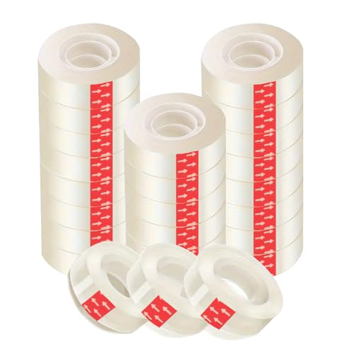 Super Mundo Klebeband Transparent, 48 Rollen 18 mm x 35 m Klebeband für Büro und Zuhause (48 Rollen) von SUPER MUNDO SM