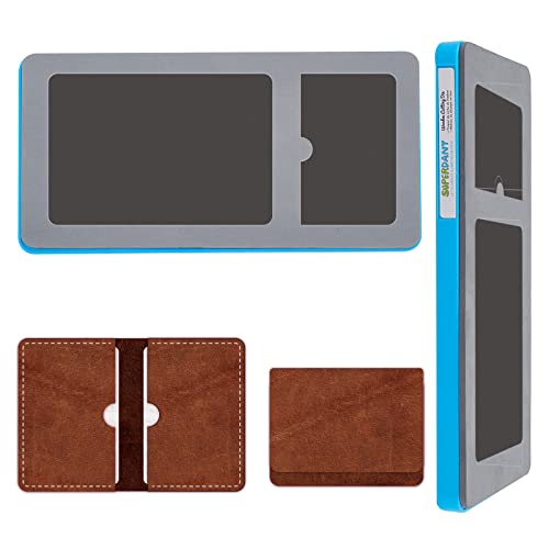 SUPERDANT Leder Stanzform Bifold Wallet Prägung Holz Stanzform Stoff Geldbörse Stanzform Schablone Stanzungen Mit Kunststoff Schutzbox Und Eva Schaum von SUPERDANT