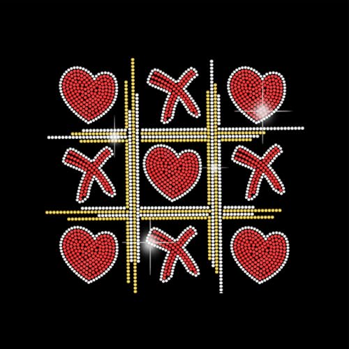 SUPERDANT Tic Tac Toe Strass Transfer Aufkleber Bling Abziehbilder T Shirt Kristall Bügelaufkleber Crystal Herzform Diamant Aufkleber Accessoires Für Kleidung DIY Kunsthandwerk Geschenke SUPERDANT Tic Tac Toe Strass Transfer Aufkleber Bling Abziehbilder T Shirt Kristall Bügelaufkleber Crystal Herzform Diamant Aufkleber Accessoires Für Kleidung DIY Kunsthandwerk Geschenke von SUPERDANT