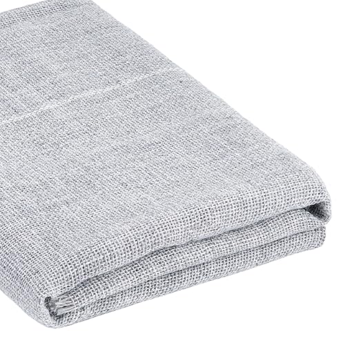 SUPERFINDINGS 39.36inch Tufting Tuch grau primäre Textil Tuch für Tufting Gun Polyester Stoff genäht Mönche Tuch für Punch Nadel Tufting Teppich DIY Handwerksbedarf von SUPERFINDINGS