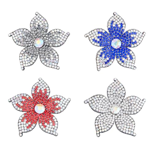 SUPERFINDINGS 4 Farbe 4 Stück Kunstleder Kristall Strass Applikationen Stoff Applikationen Blumen Strass Applikation Strass Aufnäher Aufnähebare Strass Näh Broschen Applikationen SUPERFINDINGS 4 Farbe 4 Stück Kunstleder Kristall Strass Applikationen Stoff Applikationen Blumen Strass Applikation Strass Aufnäher Aufnähebare Strass Näh Broschen Applikationen von SUPERFINDINGS