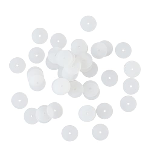 SUPERFINDINGS Ohrring-Verschlüsse, Stopper für Piercings, 7 mm, transparent, 200 Stück von SUPERFINDINGS