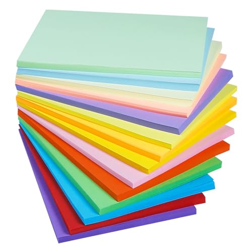 SUPGOD 20 Farben Origami Papier 200 Blatt Faltpapier Bunt Origami Papier 30x20 CM Doppelseitig Quadratisch Buntes Papier für DIY Bastelprojekte von SUPGOD