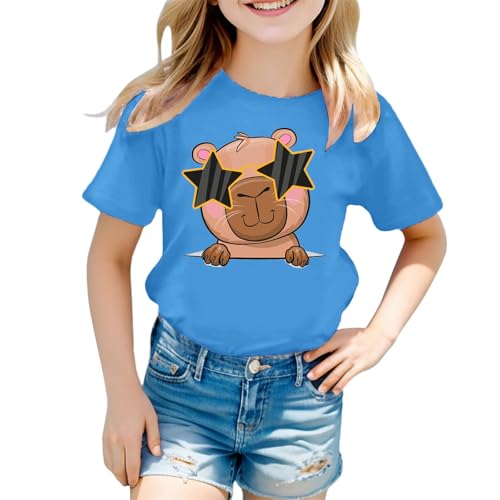 SUPTTING Damen T-Shirt Lustig Weicher Stoff Graphic Tee Rundhalsausschnitt, Kurzarm Sommeroberteil Niedlich Cartoon, Elch-Motiv Statement-Print Top Sommer Regular Fit für Freizeitpark SUPTTING Damen T-Shirt Lustig Weicher Stoff Graphic Tee Rundhalsausschnitt, Kurzarm Sommeroberteil Niedlich Cartoon, Elch-Motiv Statement-Print Top Sommer Regular Fit für Freizeitpark von SUPTTING