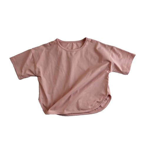 SUPTTING Kinder T-Shirt Einfarbiges Kurzarm Oberteil Locker Sitzend Leichter Stoff Mädchen Freizeitshirt Sommerhemd Strandshirt Urlaubsshirt Bequemes Stoffshirt Oberteil Top Basic SUPTTING Kinder T-Shirt Einfarbiges Kurzarm Oberteil Locker Sitzend Leichter Stoff Mädchen Freizeitshirt Sommerhemd Strandshirt Urlaubsshirt Bequemes Stoffshirt Oberteil Top Basic von SUPTTING