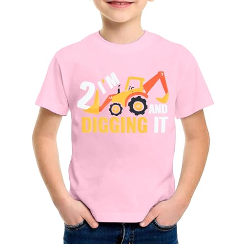 SUPTTING Kinder T-Shirt I'M 2 AND DIGGING IT Schriftzug Bagger Nummer 2 Kurzarm Oberteil Jungen Freizeitshirt Shirt Jahre Geburtstagsgeschenk Outfit Stoff Top Baustelle Fahrzeug Thema SUPTTING Kinder T-Shirt I'M 2 AND DIGGING IT Schriftzug Bagger Nummer 2 Kurzarm Oberteil Jungen Freizeitshirt Shirt Jahre Geburtstagsgeschenk Outfit Stoff Top Baustelle Fahrzeug Thema von SUPTTING