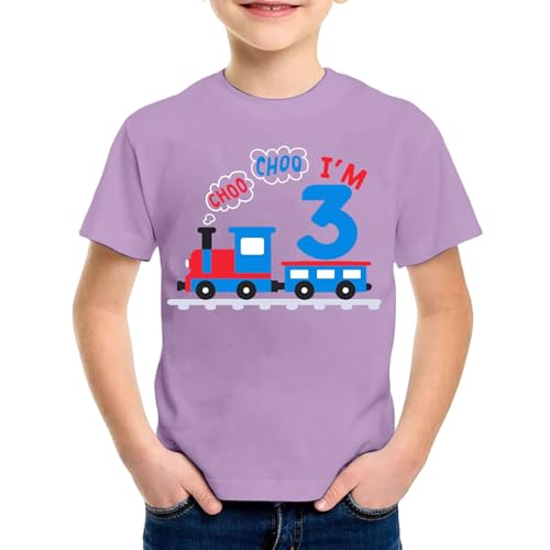 SUPTTING Kinder T-Shirt I'M 3 Aufdruck Schriftzug Zug Rundhals Kurzarm Oberteil Jungen Freizeitshirt Shirt 3 Jahre Geburtstagsgeschenk Outfit Stoff Atmungsaktiv Sommer Top Spielshirt SUPTTING Kinder T-Shirt I'M 3 Aufdruck Schriftzug Zug Rundhals Kurzarm Oberteil Jungen Freizeitshirt Shirt 3 Jahre Geburtstagsgeschenk Outfit Stoff Atmungsaktiv Sommer Top Spielshirt von SUPTTING