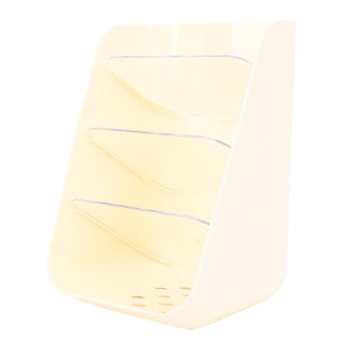 SUPYINI Bleistifthalter Desktop Stationärer Organisator, Plastik -Schreibtisch Organizer mit Ausreichend Stauraum für Zuhause, Schule oder Büro, Robuste und Wasserfeste Make -up (Beige) von SUPYINI