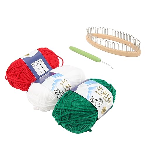 SUPYINI Knitter Looms Set Sockenweber mit Häkelnadel Strickgarn Sockenstrickmaschine für DIY-Weihnachtsanfänger von SUPYINI