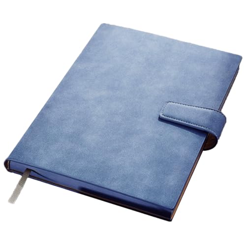 SUREK Aufzeichnbare linierte Notizblock magnetische Schnalle Notebook B5 Ledertasche Journal ideal für Notizen und Schreiben 260 Seiten/130 Blatt tragbar von SUREK