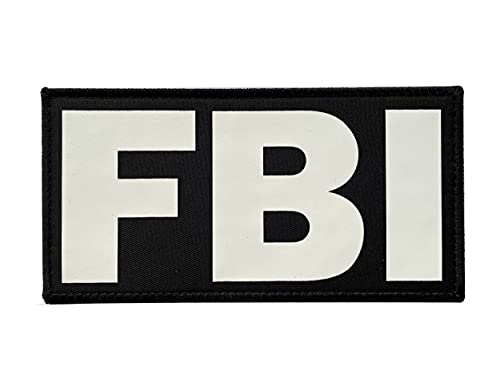 20,3 x 10,2 cm weißer FBI-Patch für Polizei-Träger, von SUVIYA (weiß) von SUVIYA