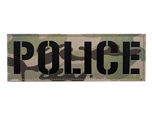 IR-Infrarot-Polizei-Patch mit Klettverschluss (Camo, 21,6 x 7,6 cm) von SUVIYA