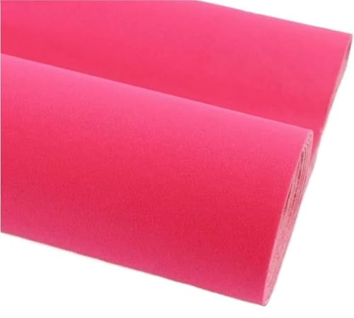 Samtstoff beflockt Schubladenfutter, DIY selbstklebende Rückseite für Schmuckfutter, Basteln, Fotohintergründe und Möbelverpackung(Dark Pink) von SUWOOPH