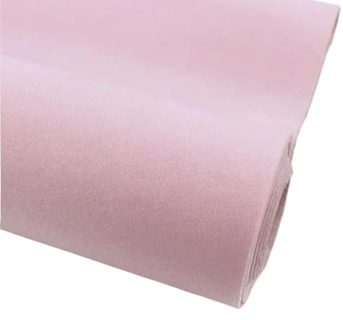 Samtstoff beflockt Schubladenfutter, DIY selbstklebende Rückseite für Schmuckfutter, Basteln, Fotohintergründe und Möbelverpackung(Pink) von SUWOOPH