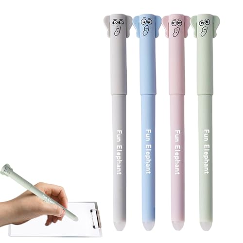 SVCEQZE Löschbarer Stiftset, löschbare Gelstifte, Löschbarer Kugelschreiber glattes Schreiben von Stiften, 4 Stücke feiner Punkt 0,5 mm niedliches stationäres Set zum Zeichnen, Journaling, Färben, SVCEQZE Löschbarer Stiftset, löschbare Gelstifte, Löschbarer Kugelschreiber glattes Schreiben von Stiften, 4 Stücke feiner Punkt 0,5 mm niedliches stationäres Set zum Zeichnen, Journaling, Färben, von SVCEQZE