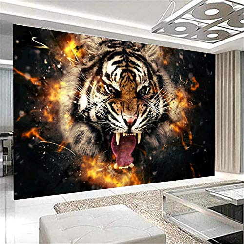 SWECOMZE 5D DIY Diamond Painting Kits, Tiger Full Bohrer Handgemachtes Crystal Strass Stickerei Cross Stitch Home Wanddekoration (100 * 50cm) von SWECOMZE