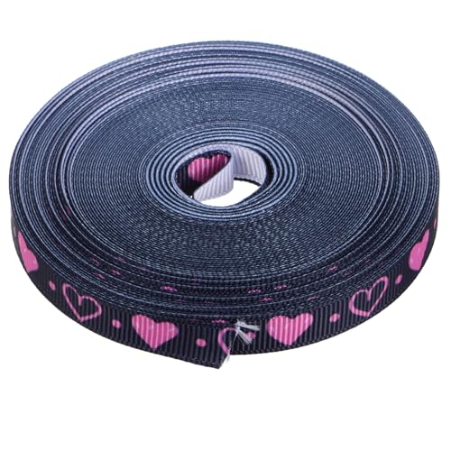 SWETRACE 1 Rolle Dekoratives Gurtband Valentinstag Band Drahtkantenband Kranzdekoration Satinband geschenkverpackung geschenkband Weihnachtsband Vintage Weihnachtsdekoration Polyester Black von SWETRACE