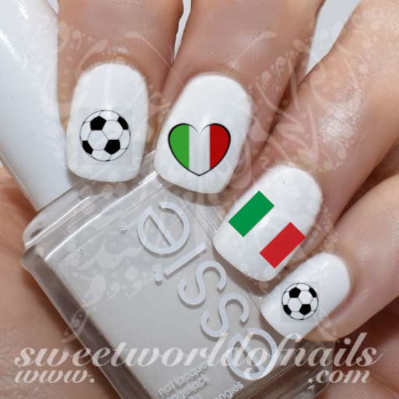 Italien Wm 2018 Nagelkunst Fußball Sticker Wasser von SWNails