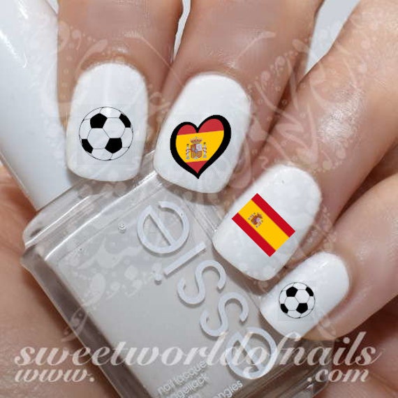 Spanien Wm 2018 Nagelkunst Fussball Sticker Wassermann von SWNails