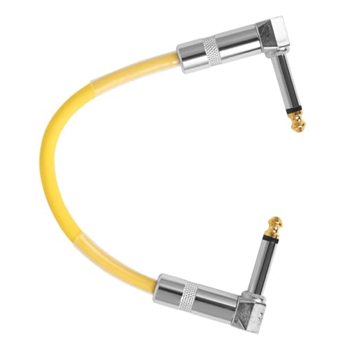 SWOOMEY kabel für elektrische gitarre XLR-Kabel Gitarrenkabel Gitarrendraht Gitarrenpedale Patchkabel gitarre guitar cable gitarrenzubehör Pedalboard-Kabel Pedal-Patchkabel PVC Yellow von SWOOMEY