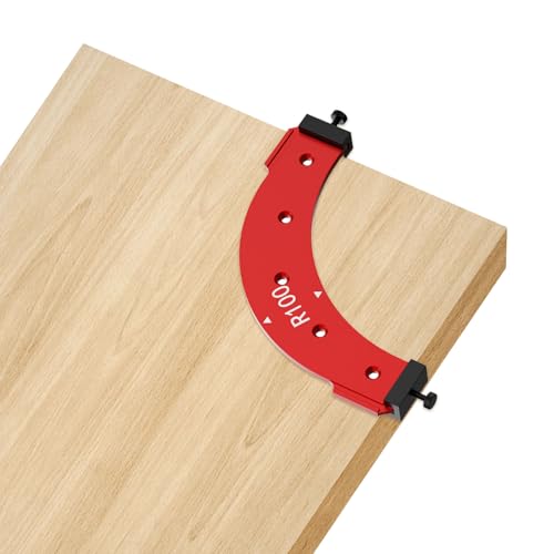 Radius Jig Router Template, Corner Jig Router Template Woodworking Inside Outside Corner Large Arc Mold Curved Chamfer Hilfs-Trimmen für Holzbearbeitung Handwerk (R100) von SWTHM