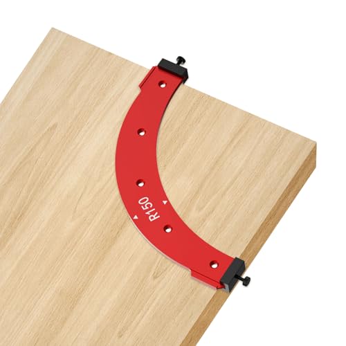 Radius Jig Router Template, Corner Jig Router Template Woodworking Inside Outside Corner Large Arc Mold Curved Chamfer Hilfs-Trimmen für Holzbearbeitung Handwerk (R150) von SWTHM