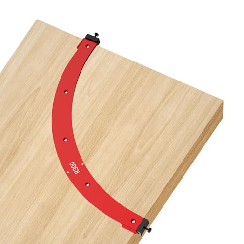 Radius Jig Router Template, Corner Jig Router Template Woodworking Inside Outside Corner Large Arc Mold Curved Chamfer Hilfs-Trimmen für Holzbearbeitung Handwerk (R300) von SWTHM