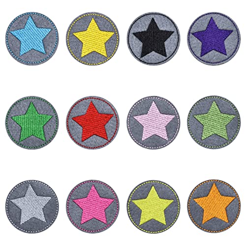 SWYSGS 12Pcs Bunte Nähen Nette gestickte Flecken Applique Patches für Kleidung Stoff von SWYSGS