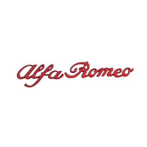 SXDZHK Auto Emblem Aufkleber für Alfa Romeo Stelvio 2017-2022 2023, Badge Aufkleber Emblem Badge Auto Sticker Abziehbild Buchstaben Kofferraum Aufkleber Selbstklebend Tuning Zubehör,Red von SXDZHK