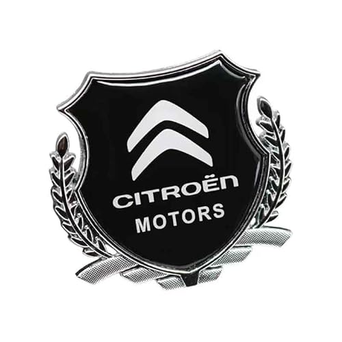 SXDZHK Auto Emblem Aufkleber für Citroen Berlingo 2008-2018, Badge Aufkleber Emblem Badge Auto Sticker Abziehbild Buchstaben Kofferraum Aufkleber Selbstklebend Tuning Zubehör,Silver-5cm*5cm von SXDZHK