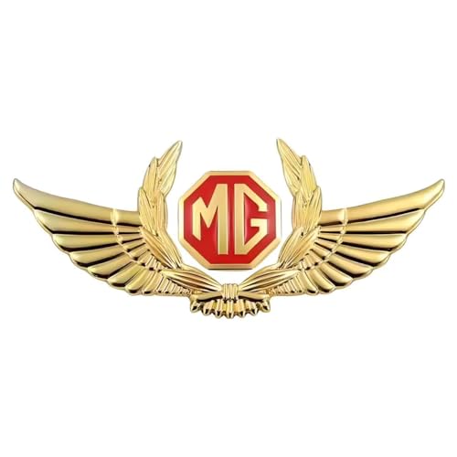 SXDZHK Auto Emblem Aufkleber für MG ZS 2017-2021, Badge Aufkleber Emblem Badge Auto Sticker Abziehbild Buchstaben Kofferraum Aufkleber Selbstklebend Tuning Zubehör,Gold von SXDZHK